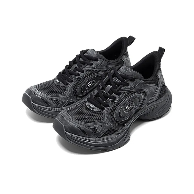 Ocai Slip Resistant And Abrasion Resistant Coverage Low Top Casual Running Shoes Unisex Faded Black-1
