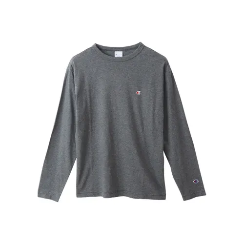 Champion Long Sleeved T Shirt Japan Version Men's Gray