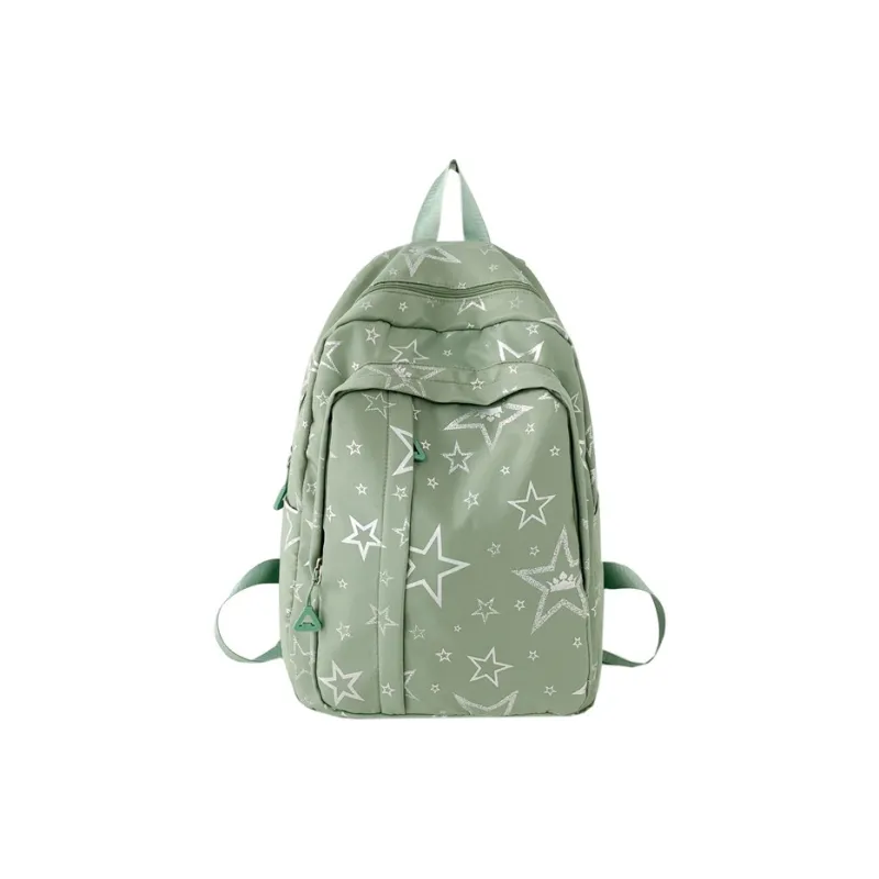 BUBM Composite Cloth Backpack Unisex White/Black/Purple/Orange/Green/Pink-17