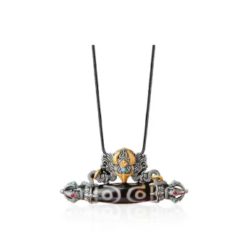 Three Blessings Of Happiness S925 Silver Necklaces Unisex