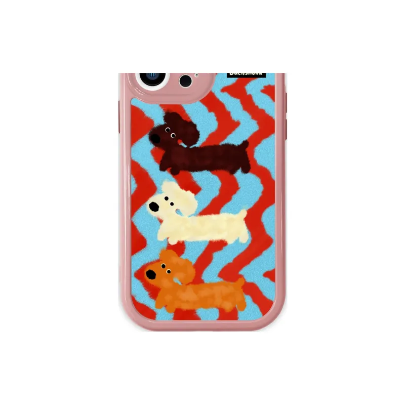 Sopi TPU Material 2 in 1 Cream Case Puppy Phone Cases Compatible With IPhone 16/15 Pro Max/Apple 13/14 Pro/Max-7