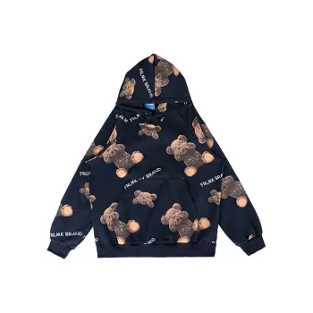 FRLMK Hooded Loose Fit Regular Sweatshirt Unisex Black