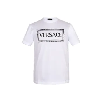 VERSACE 90s Logo Embroidered T shirt