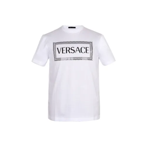 VERSACE Embroidered Medusa Logo T Shirt