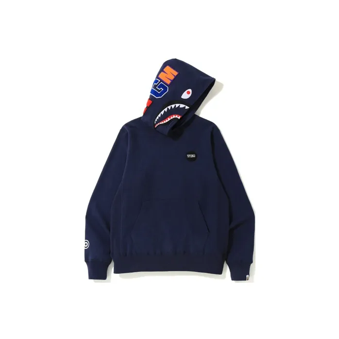 A BATHING APE Shark Emblem Pullover Hoodie-4