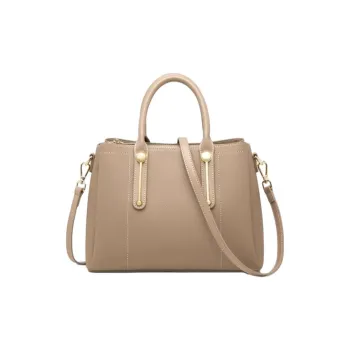 PAYOT Cow Leather Shoulder Bag Crossbody Bag Handbag Women's Apricot/Black