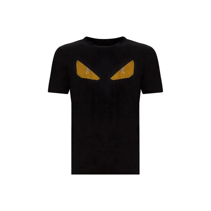 FENDI T Shirts Men Black-0