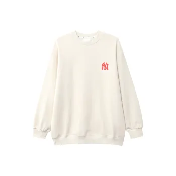MLB New York Yankees Sweatshirts Unisex Ivory White