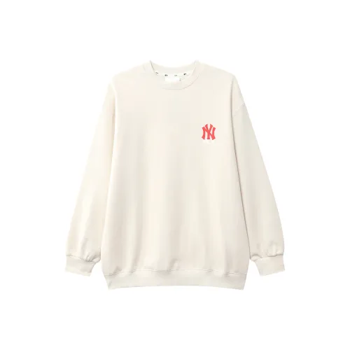 MLB New York Yankees Sweatshirts Unisex Ivory White