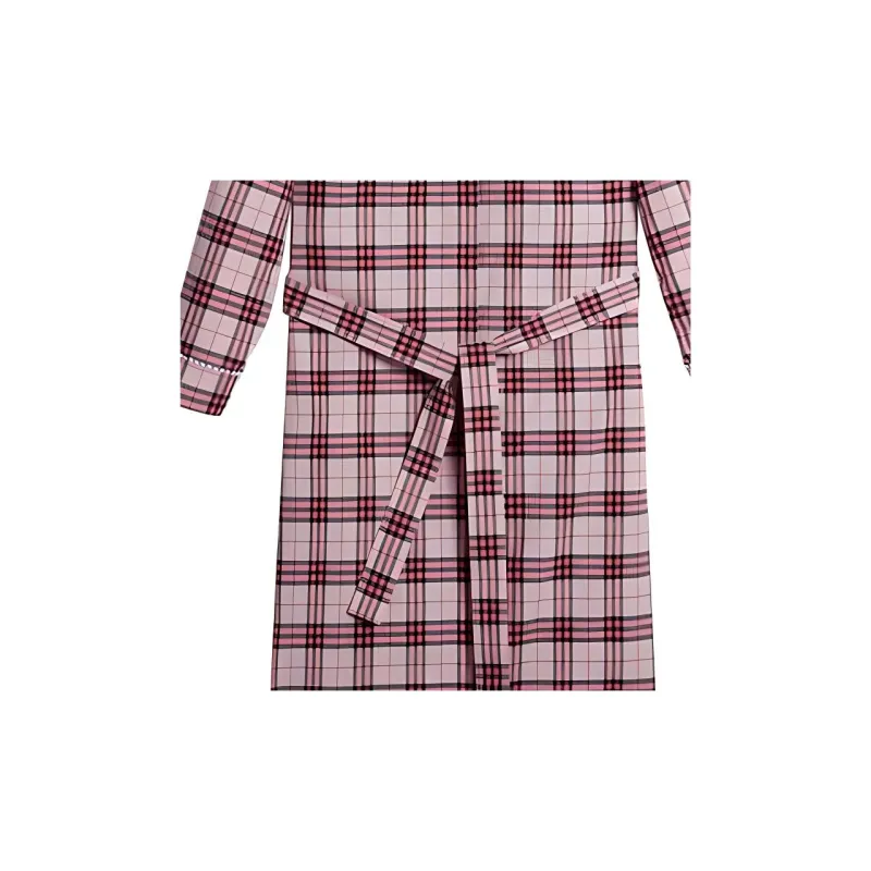 Burberry Long-Sleeved Dresses Women's Pink-2