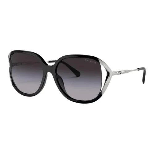 COACH Irregular Shape Sunglasses Women's Black