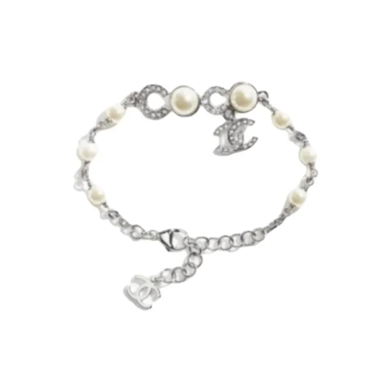 CHANEL Metal Bracelets Unisex Silver-0