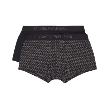 EMPORIO ARMANI Two pack Of Boxer Briefs With A Mixed Pattern Print