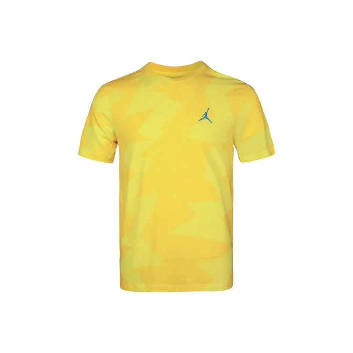 Jordan T Shirts Men Yellow-0