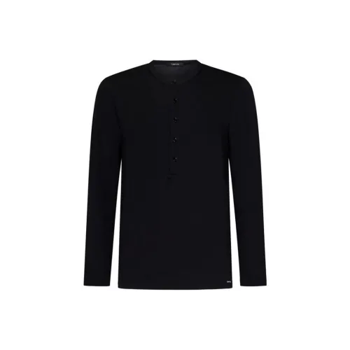 TOM FORD Crewneck Henley Pajama T Shirt