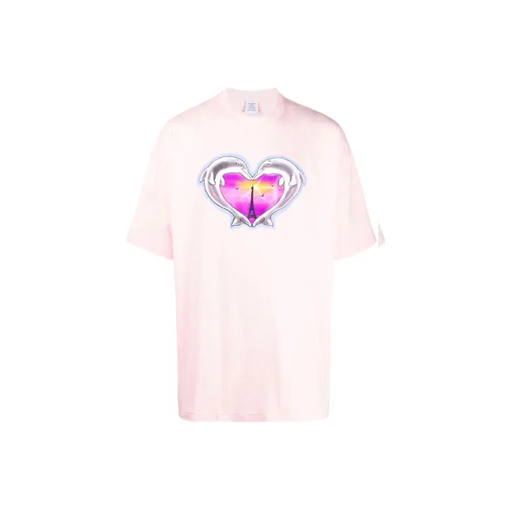 Vetements Dolphins Heart Logo T Shirt-0