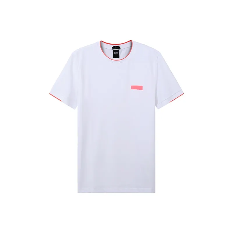 HUGO BOSS Short Sleeved T Shirts Men's White-0