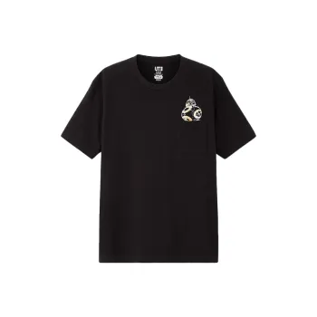 UNIQLO Straight T-Shirt Unisex Black