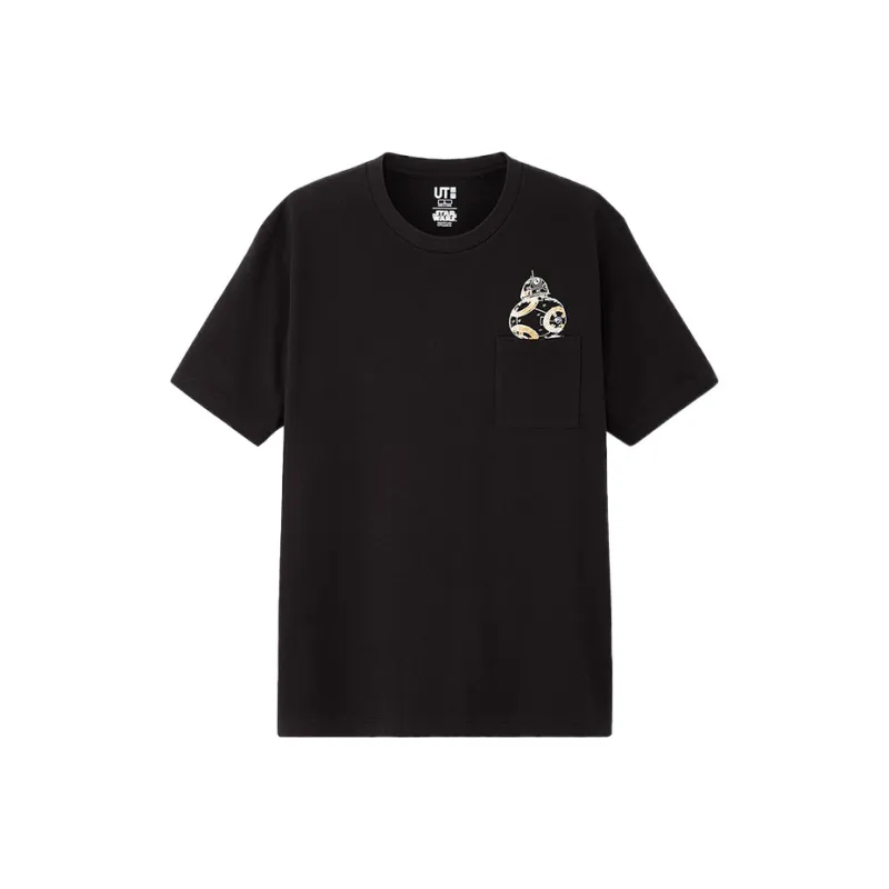 UNIQLO Straight T-Shirt Unisex Black-0