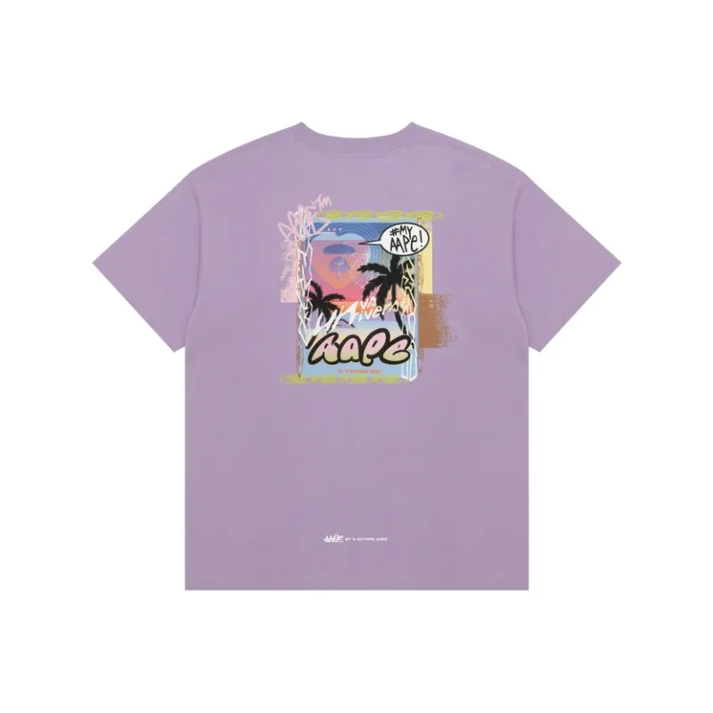 Aape Logo print T shirt-5