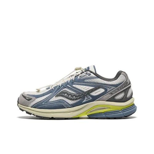 Saucony Kinvara 4 Anti Slip Wear Resistant Low Top Casual Running Shoes Unisex White Gray Blue