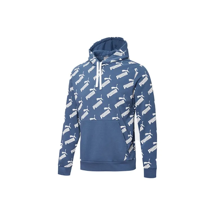 PUMA AMPLIFIED AOP Sweatshirts Men Dark Denim Blue-0