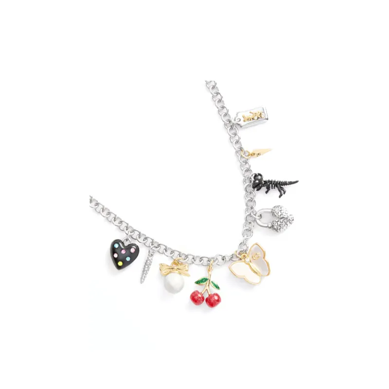 COACH Brass Plated Necklaces Women's Silver-2