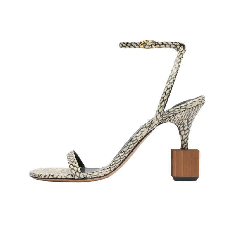 Jacquemus Bisou Strap Sandals 9cm Women's Light Umber-0