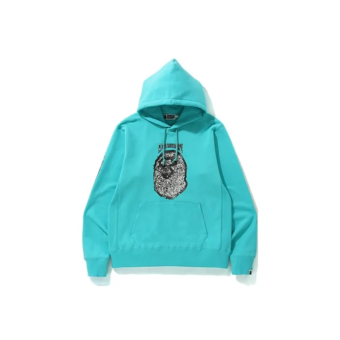 A BATHING APE Jewelry Motif Wide Pullover Hoodie-1
