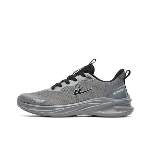 Warrior Breathable Lightweight And Wear Resistant Low Top Casual Training Long Distance Running Shoes Men's Gray