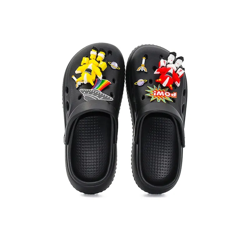 OUBT Space Marines 3D Effect Doll Clogs Unisex Black-2