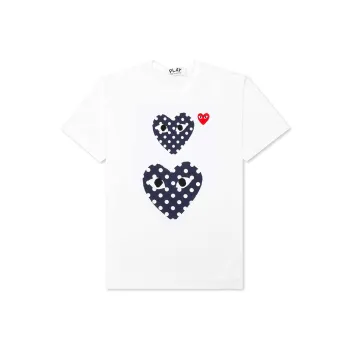 CDG Play Polka Dot Duo T Shirt