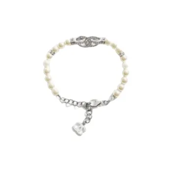 CHANEL Metal Bracelets Unisex Silver