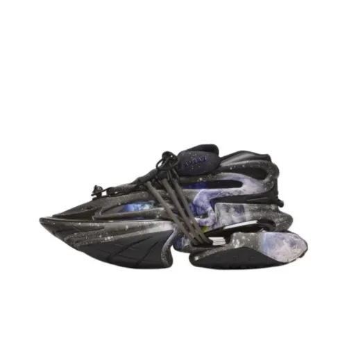 BALMAIN Unicorn Low Top Chunky Sneakers 7cm Men's Black