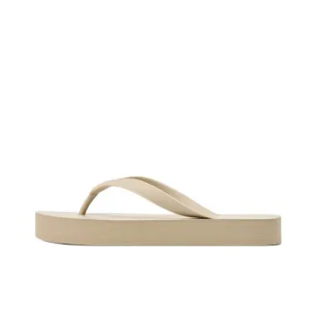 ZARA Abrasion Resistant Flip Flops Women's Beige