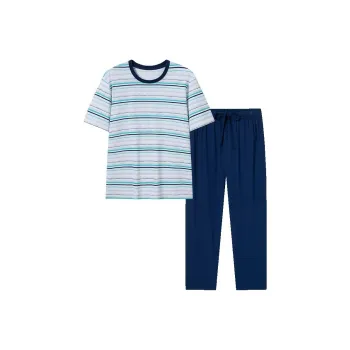 Shuya Pajama Set Men's Light Blue