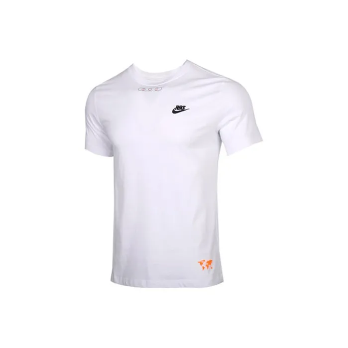 Nike T Shirts Men White-0