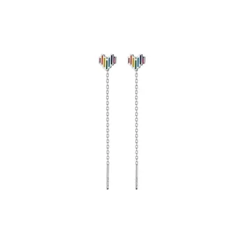 Happy Tide S925 Silver Drop Earrings Women's
