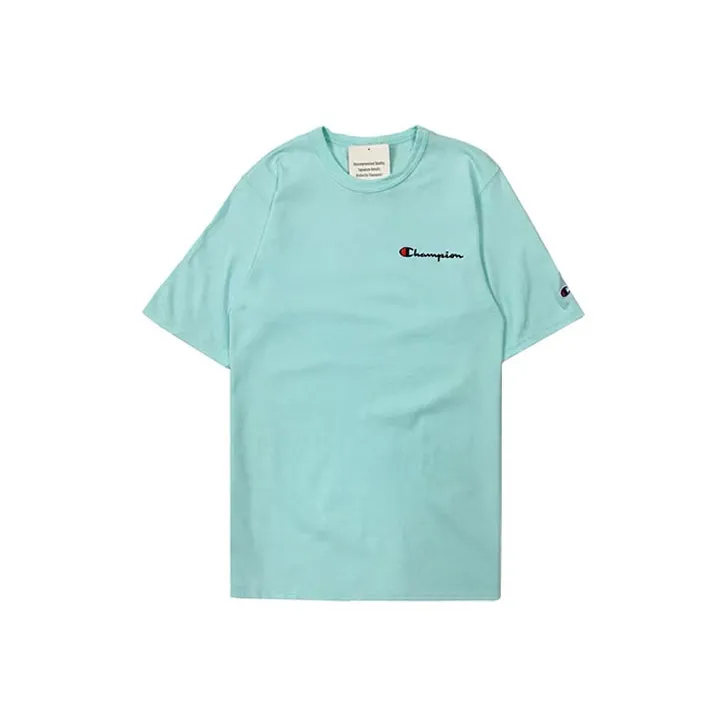Champion T Shirt US Version Unisex Mint Green-0