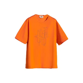 HERMES T-Shirts Men Orange