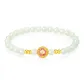 [Peach Blossom]Twelve Gods of Flowers Solid Gold Beaded Bracelet