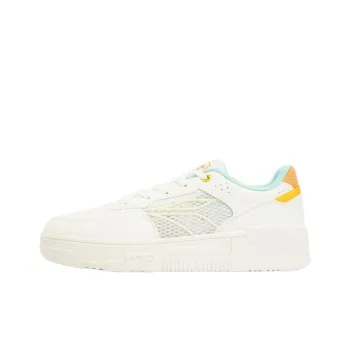 361° Wrapping Anti Slip Shock Absorbing And Wear Resistant Low Top Skateboard Shoes Women's White Green