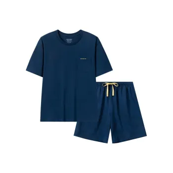 Shuya Pajama Set Men's Royal Blue