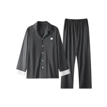 ZAO FU NIAO Pajama Set Men's Dark Gray