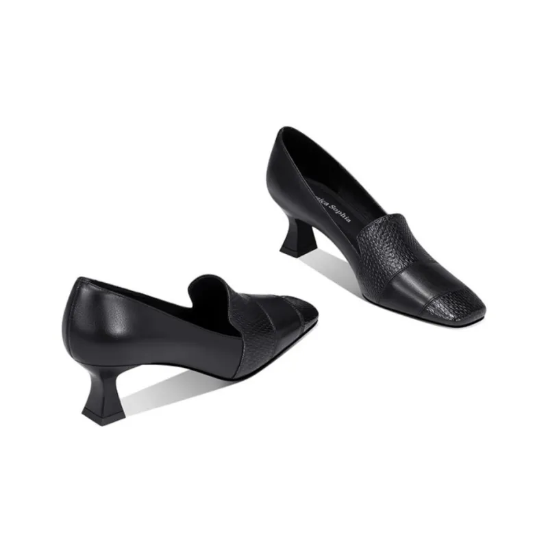 JESSICA SOPHIA Flared Heel High Heels 6cm Women's-1