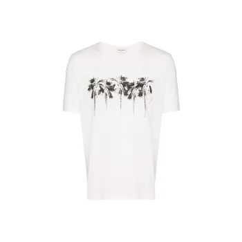 SAINT LAURENT T Shirts Men White