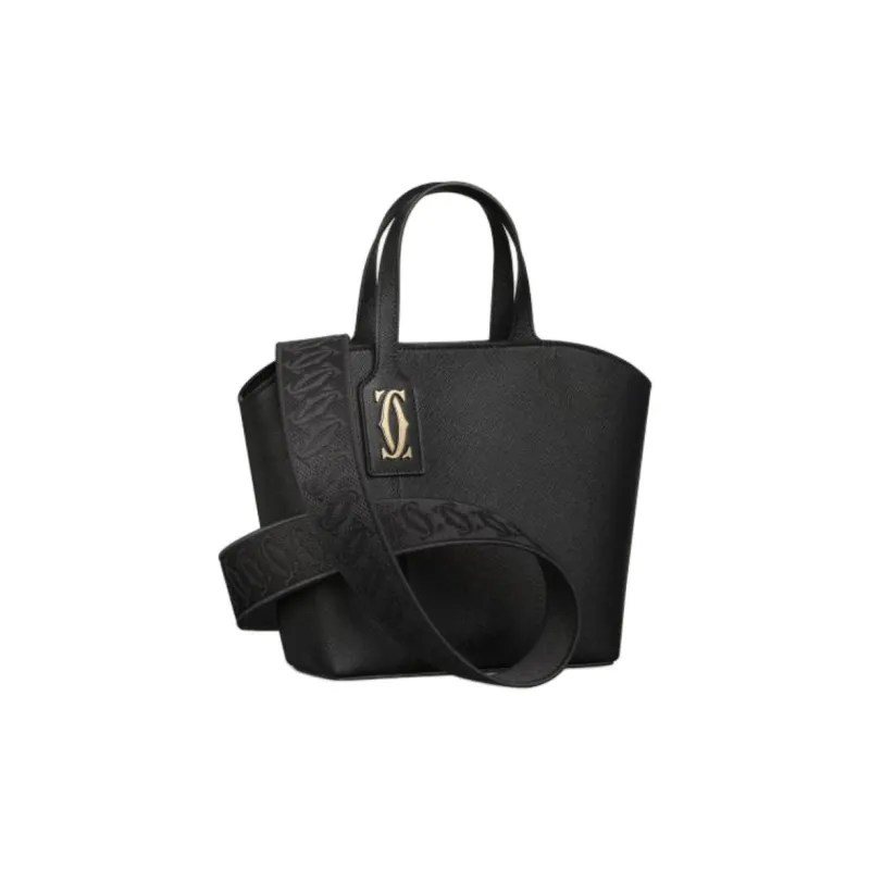 CARTIER Calfskin Tote Bag, Shopping Bag, Shoulder Bag, Crossbody Bag, Handbag Mini Women's Black-1