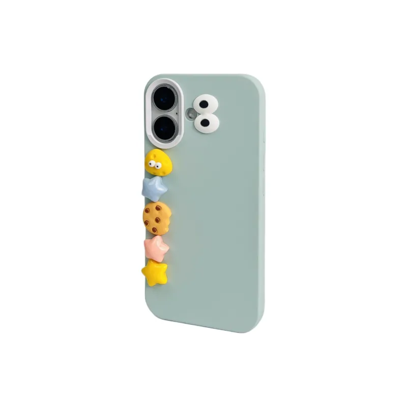 Wei Xin TPU Material 3D Effect Cookie Five Pointed Star Bracelet Phone Cases Compatible With IPhone 16/15/14/13/Pro/Mac-19