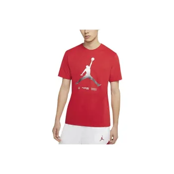 JORDAN AJ11 T Shirts Men University Red