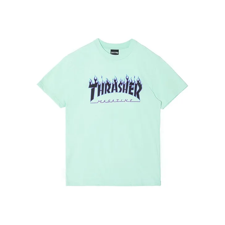 Thrasher T Shirt Japan Version Unisex Mint Green-0